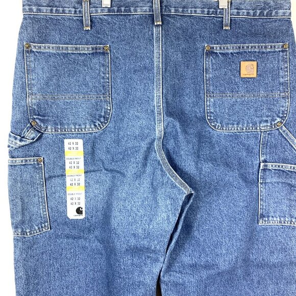Carhartt Men’s Jeans B73 DST Double Front Logger Original Fit Sz 42 x 32 NWT - Picture 4 of 6